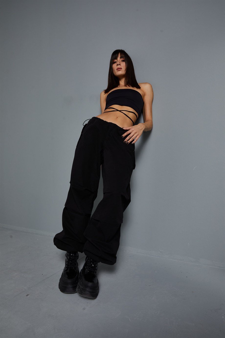 Siyah Baggy Pantolon