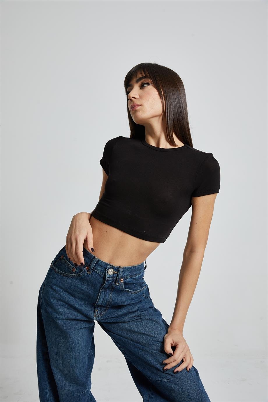 Siyah Basic Top