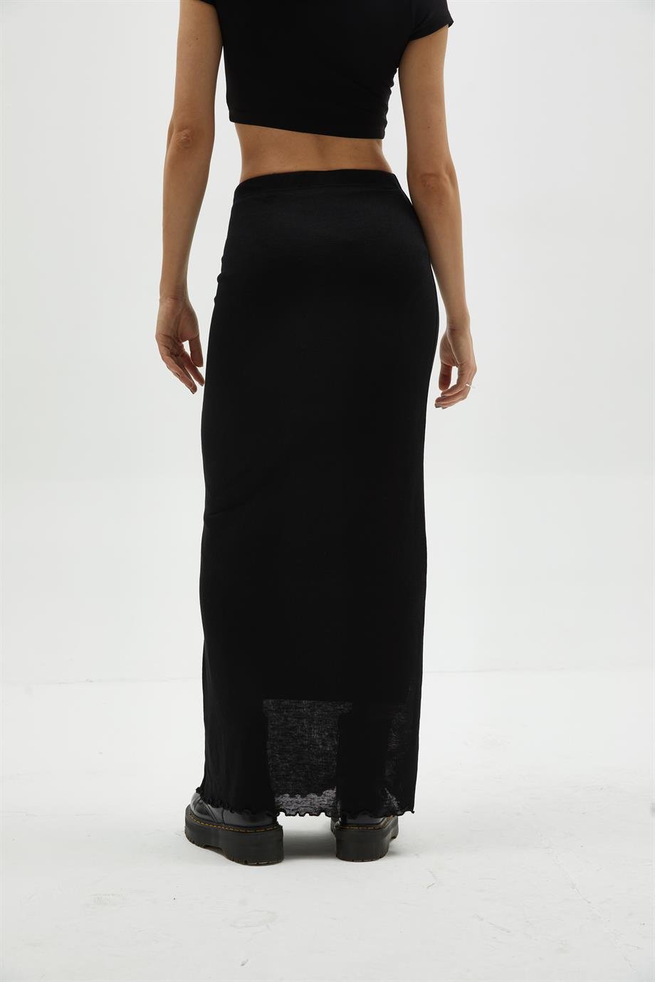 Siyah Maxi Etek