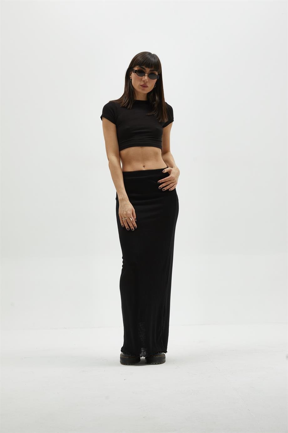 Siyah Maxi Etek