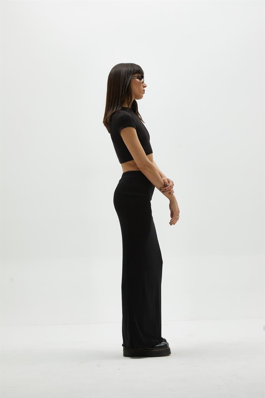 Siyah Maxi Etek