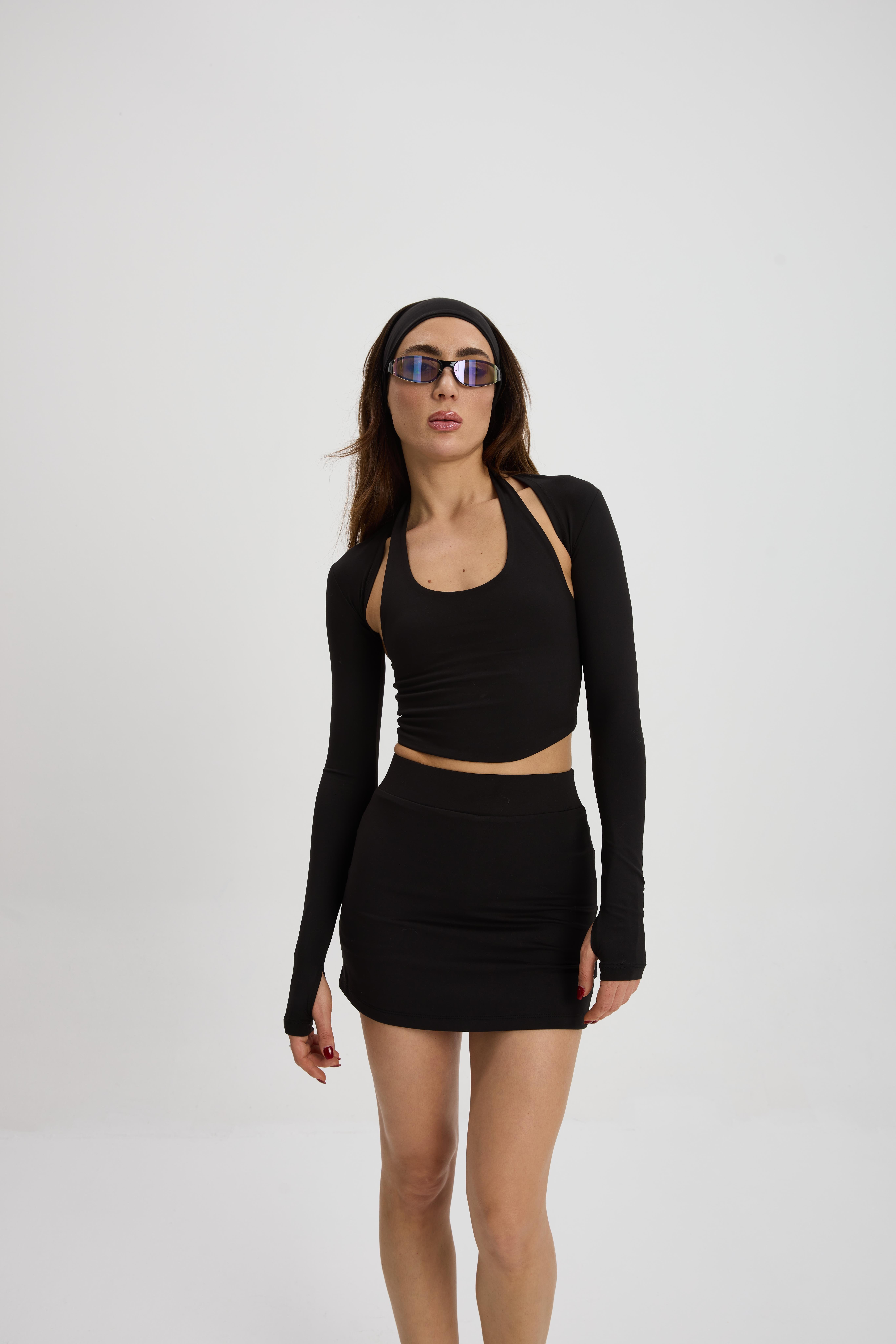 Siyah Mini Şort Etek