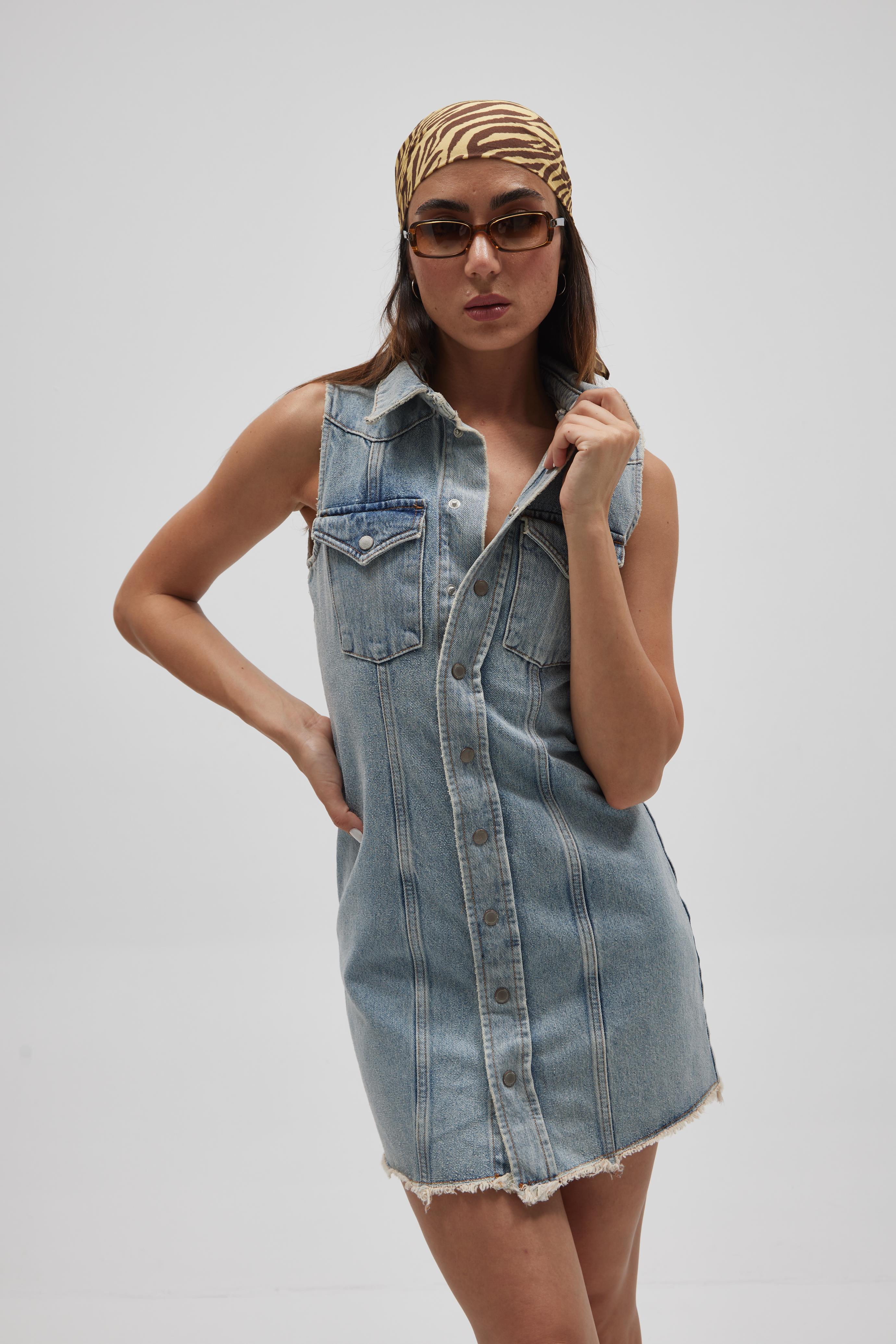 Y2K Denim Elbise