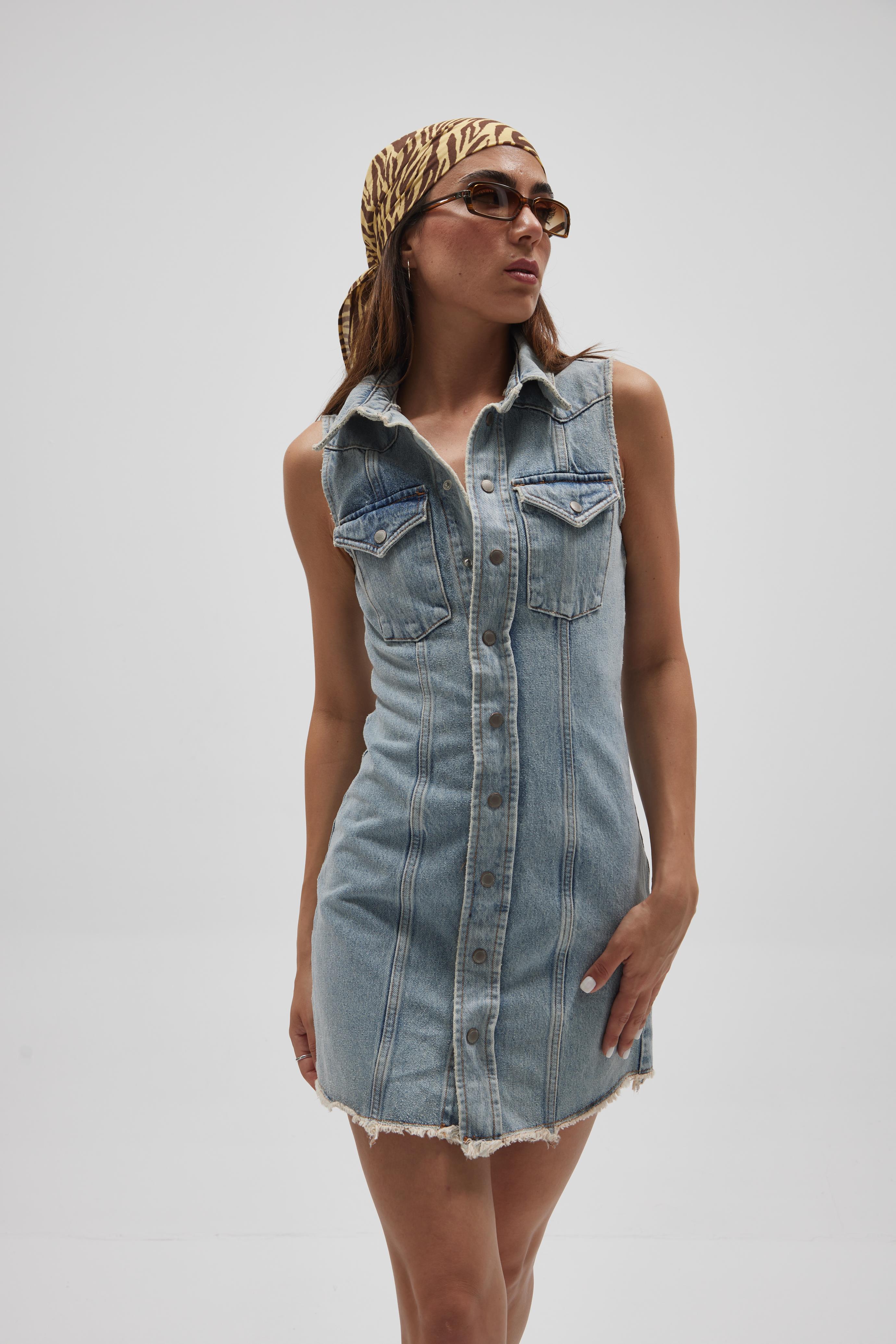 Y2K Denim Elbise