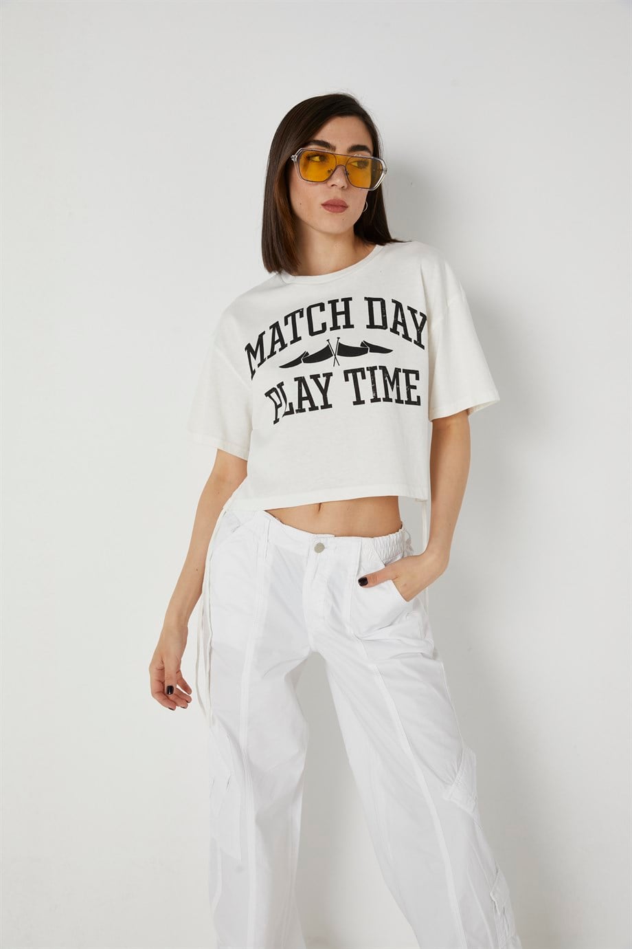 Yan Bağlamalı T-Shirt