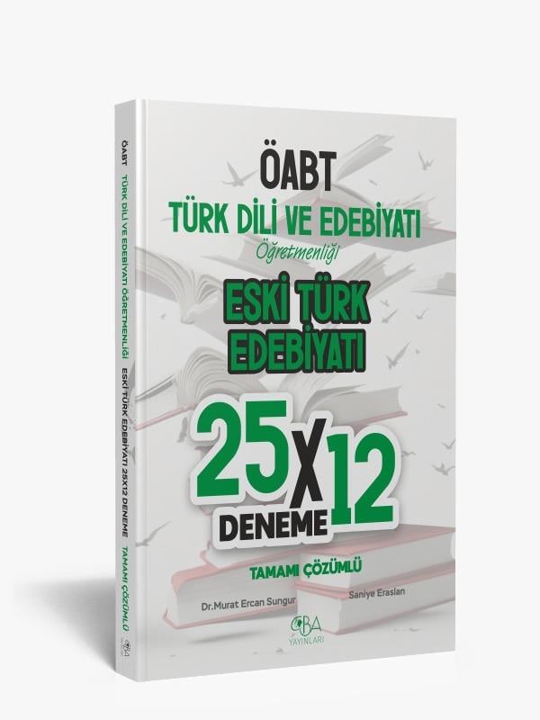 2024 TDE Öğretmenliği Eski Türk Edebiyatı 25x12 Deneme