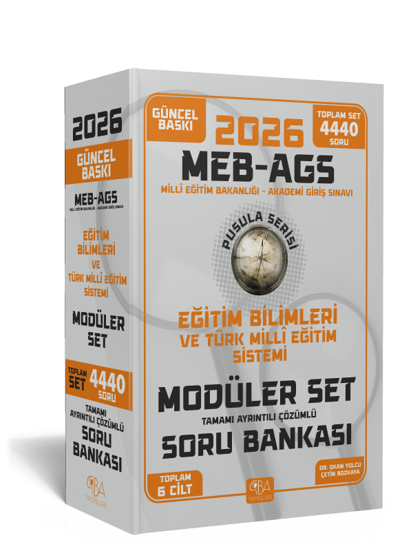 2026 MEB AGS Eğitim Bilimleri ve Türk Milli Eğitim Sistemi Soru Bankası- Tamamı Ayrıntılı Çözümlü Modüler Set