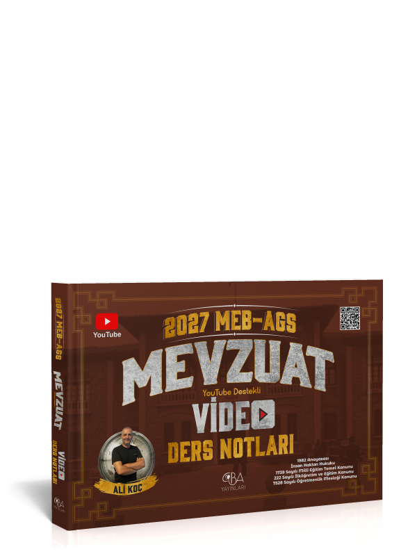 2027 AGS Mevzuat YouTube Destekli Ders Notları - Ali Koç