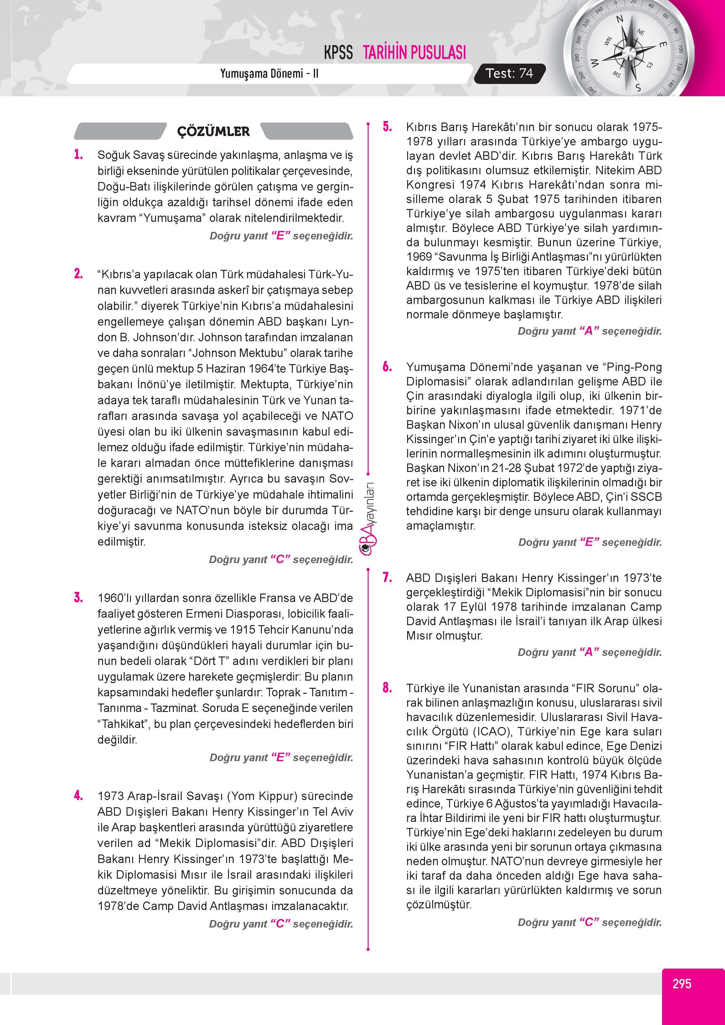 2027 KPSS Tarihin Pusulası Soru Bankası - Tamamı Ayrıntılı Çözümlü - İsmail Adıgüzel