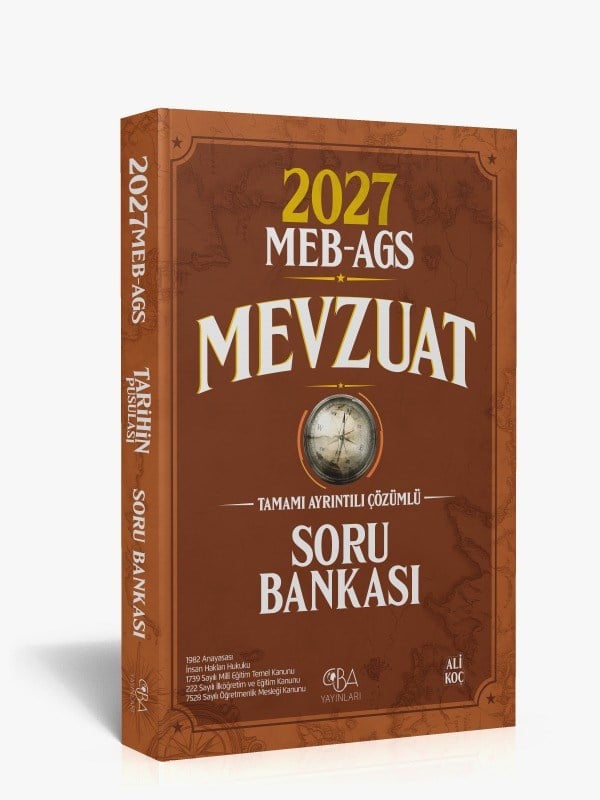 2027 MEB AGS Mevzuat Soru Bankası - Tamamı Ayrıntılı Çözümlü - Ali Koç - Güncel Baskı