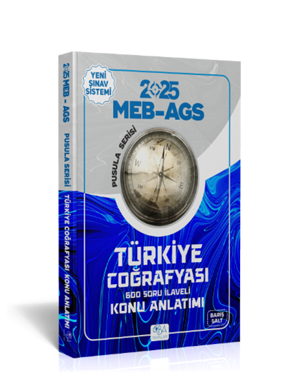 CBA Yayınları 2025 MEB-AGS Türkiye Coğrafyası Konu Anlatımı/600 Soru İlaveli- Barış Salt
