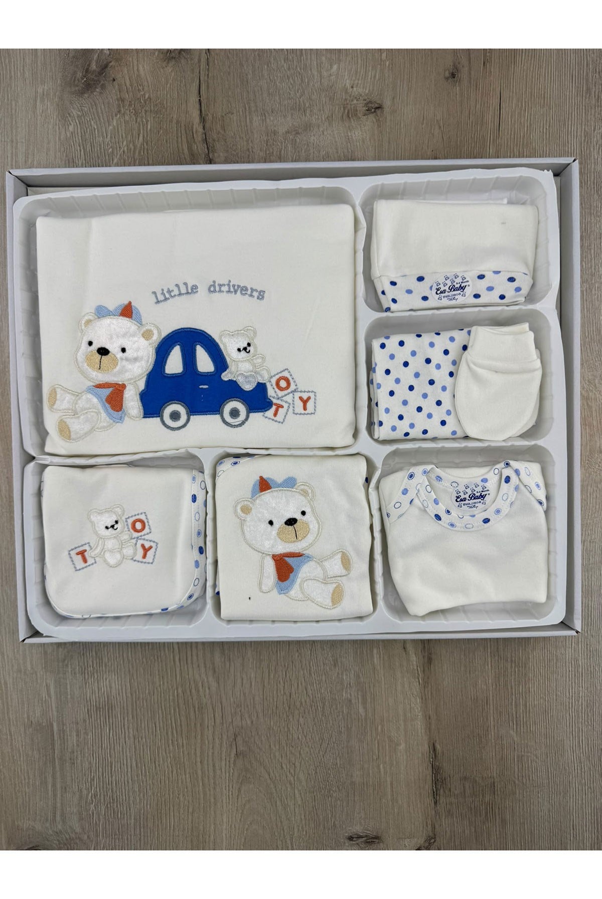 #260406 Araba-Ayıcık Desenli 10 Lu Set