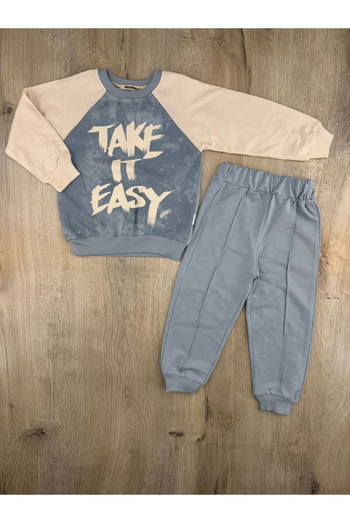 #360159 (2-5 Yaş) Easy Desenli Mevsimlik Takım