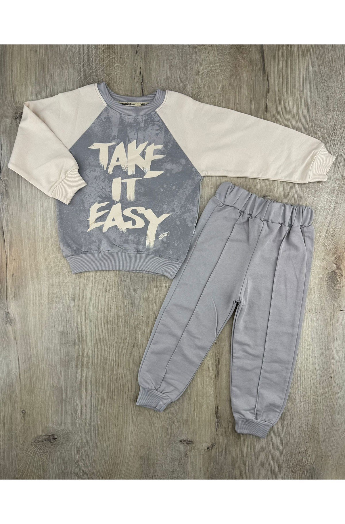 #360159 (2-5 Yaş) Easy Desenli Mevsimlik Takım