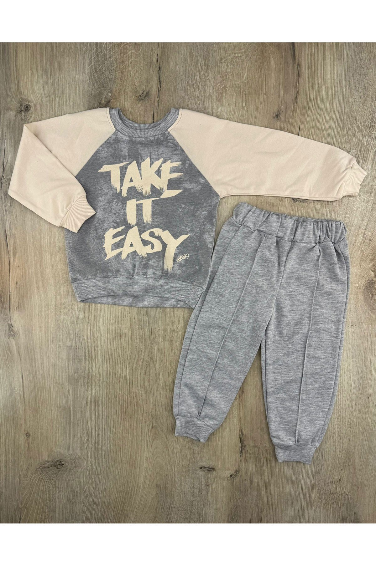 #360159 (2-5 Yaş) Easy Desenli Mevsimlik Takım