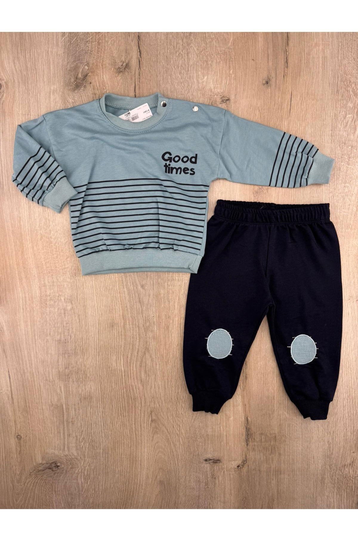 #360189 (9-24 Ay) Good Times Desenli Mevsimlik Takım