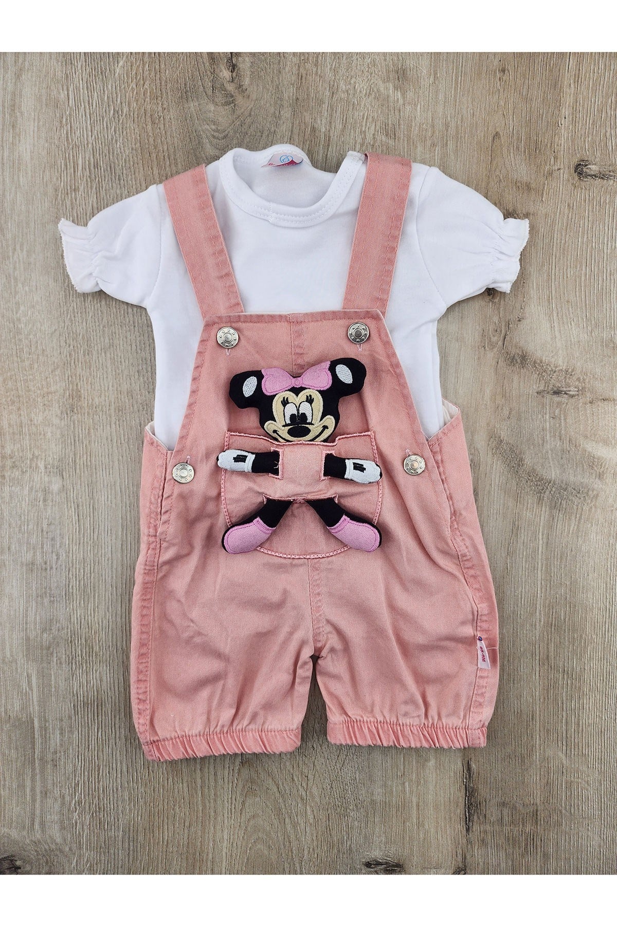 #560105 (6-9-12-18 Ay) Minnie Oyuncaklı Keten Slopet