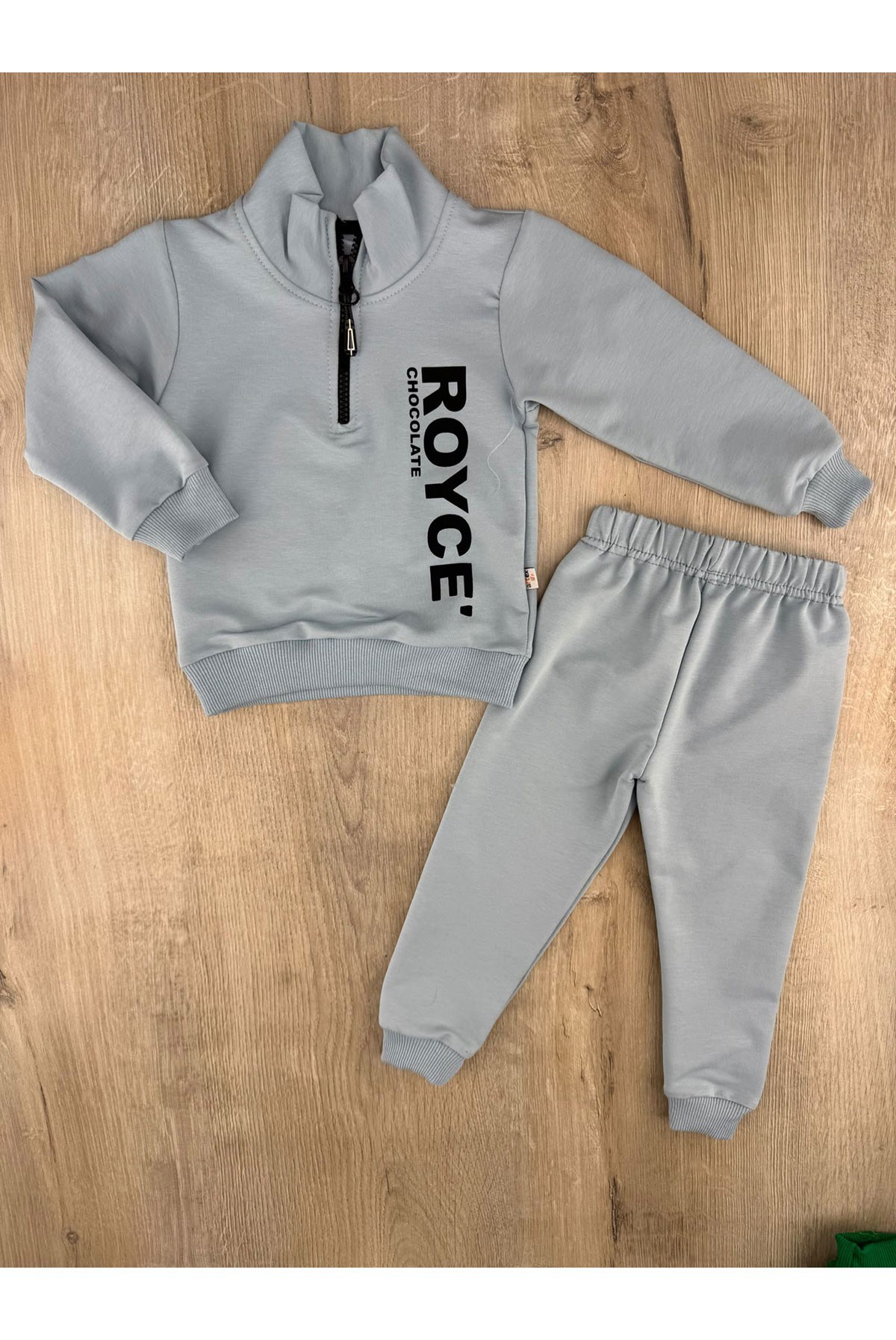 ArteX (1-4 Yaş) Royce Desenli Yaka Fermuarlı Mevsimlik Takım