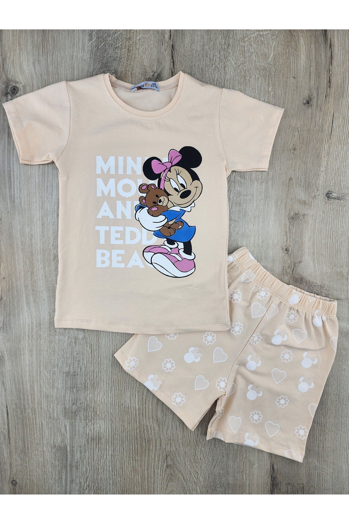 Artex (4-11 Yaş) Sevimli Mickey-Panda Desenli Şortlu Takım