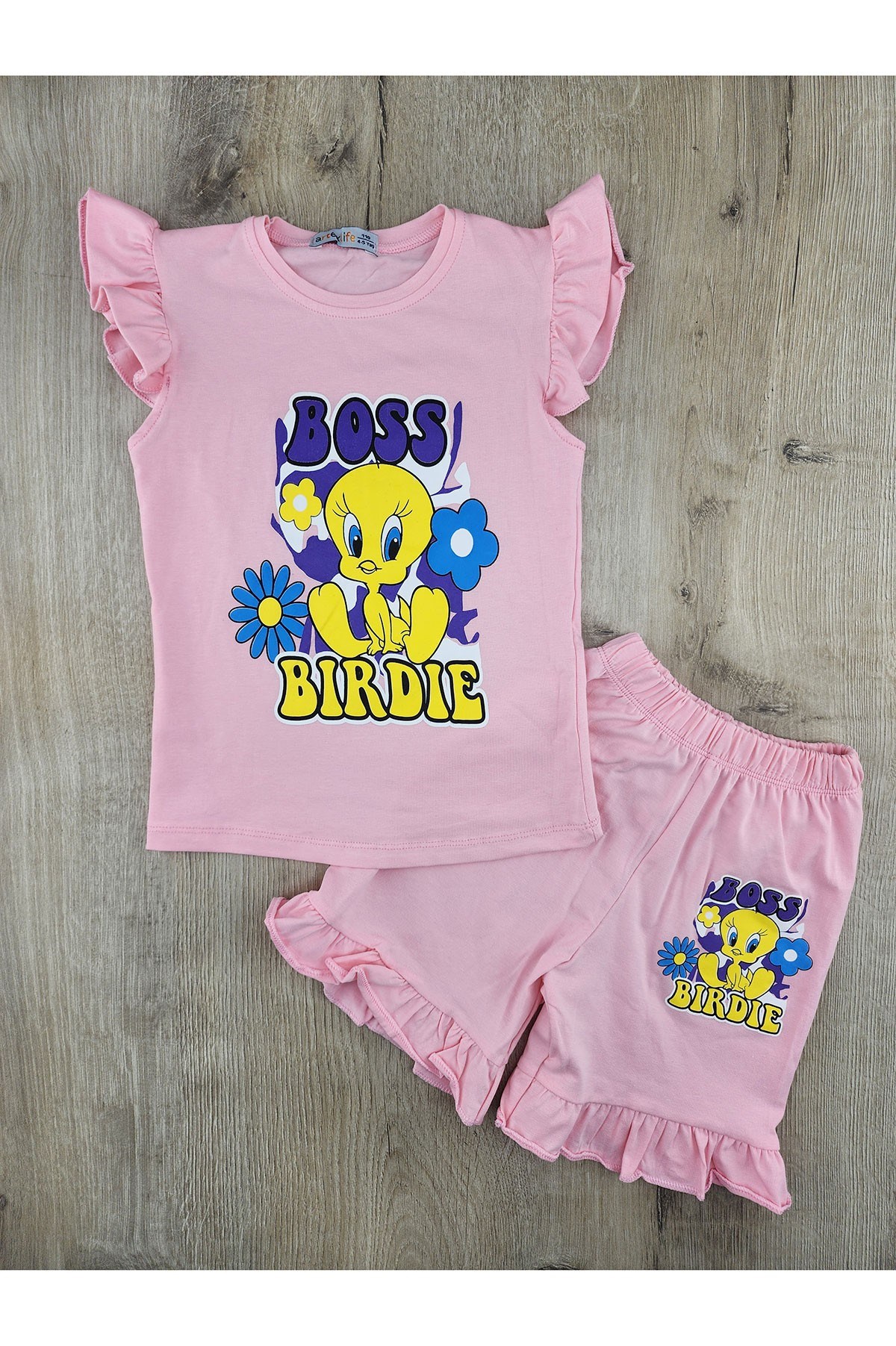 Artex (4-11 Yaş) Tweety Desenli Şortlu Takım