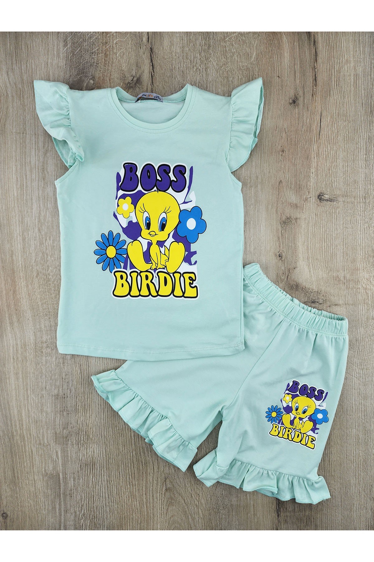 Artex (4-11 Yaş) Tweety Desenli Şortlu Takım