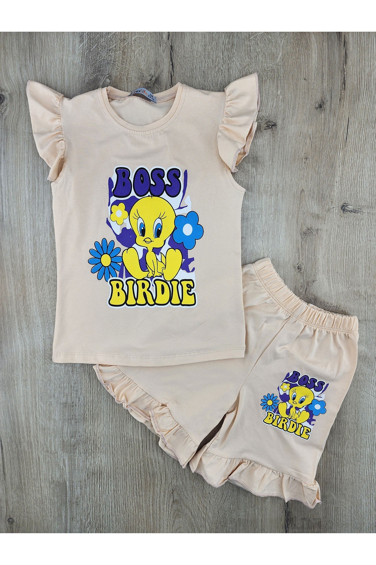 Artex (4-11 Yaş) Tweety Desenli Şortlu Takım