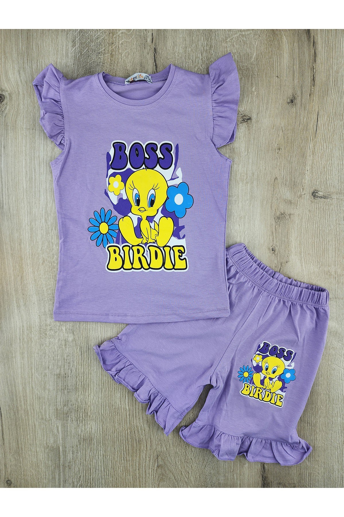 Artex (4-11 Yaş) Tweety Desenli Şortlu Takım