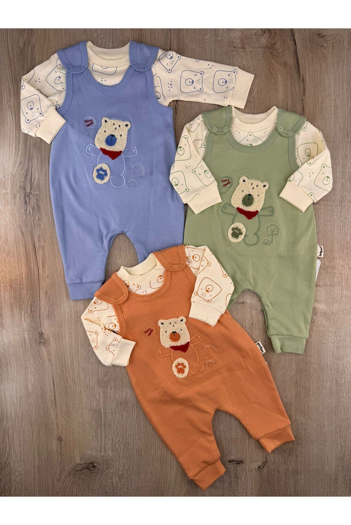 Babycan 3014 (3-12 Ay) Süzene Ayıcık Desenli Badili Slopet