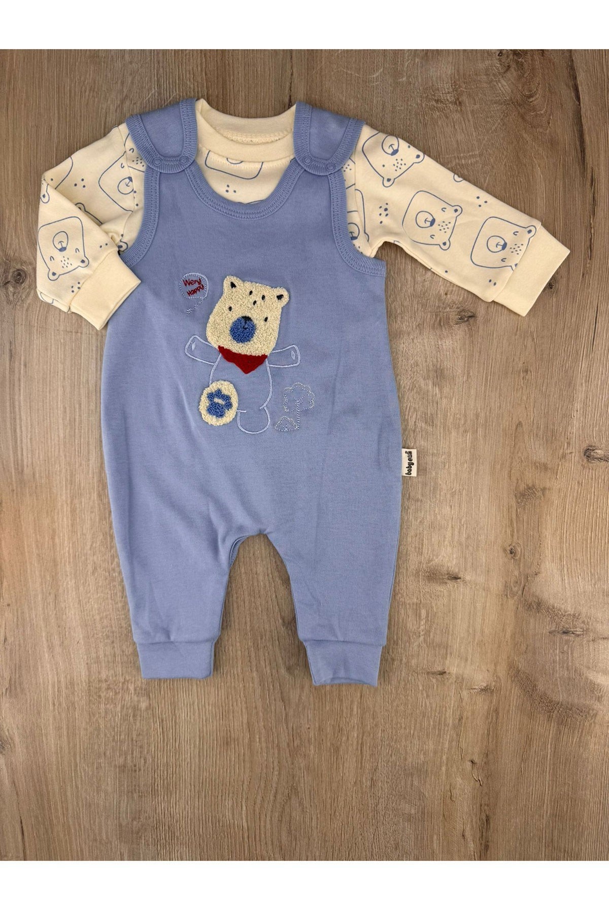 Babycan 3014 (3-12 Ay) Süzene Ayıcık Desenli Badili Slopet