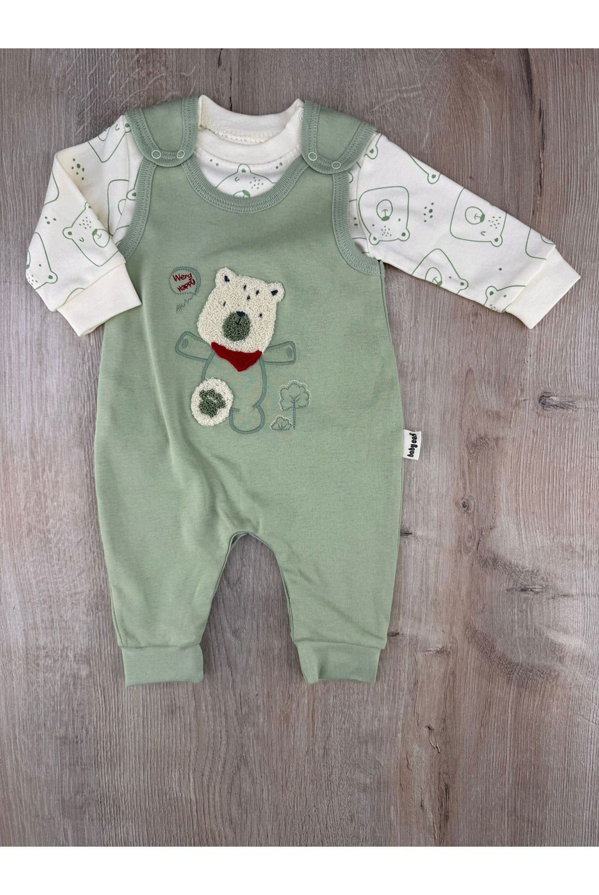 Babycan 3014 (3-12 Ay) Süzene Ayıcık Desenli Badili Slopet