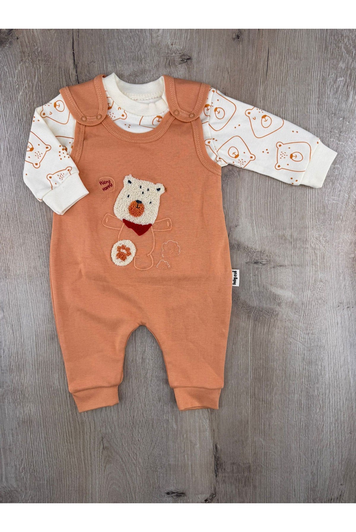 Babycan 3014 (3-12 Ay) Süzene Ayıcık Desenli Badili Slopet