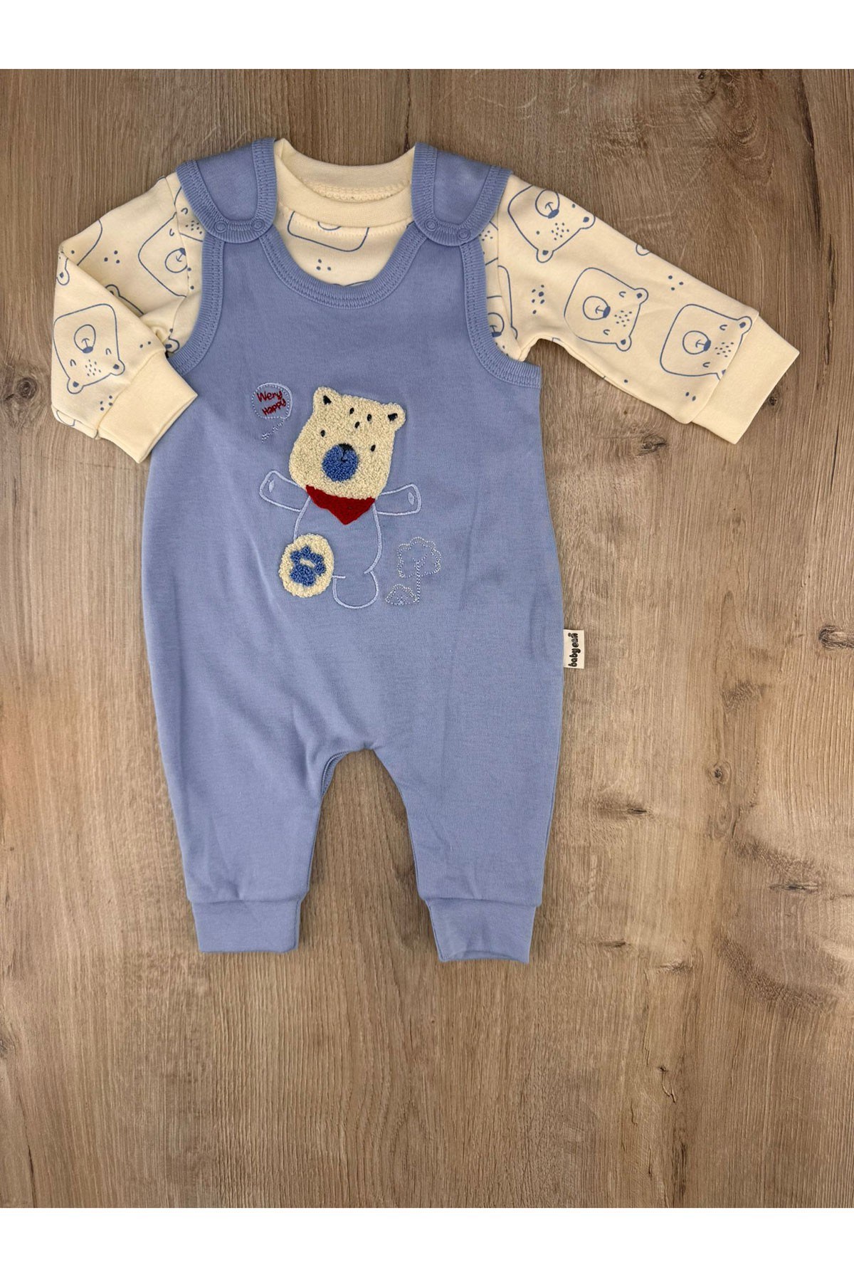 Babycan 3014 (3-12 Ay) Süzene Ayıcık Desenli Badili Slopet