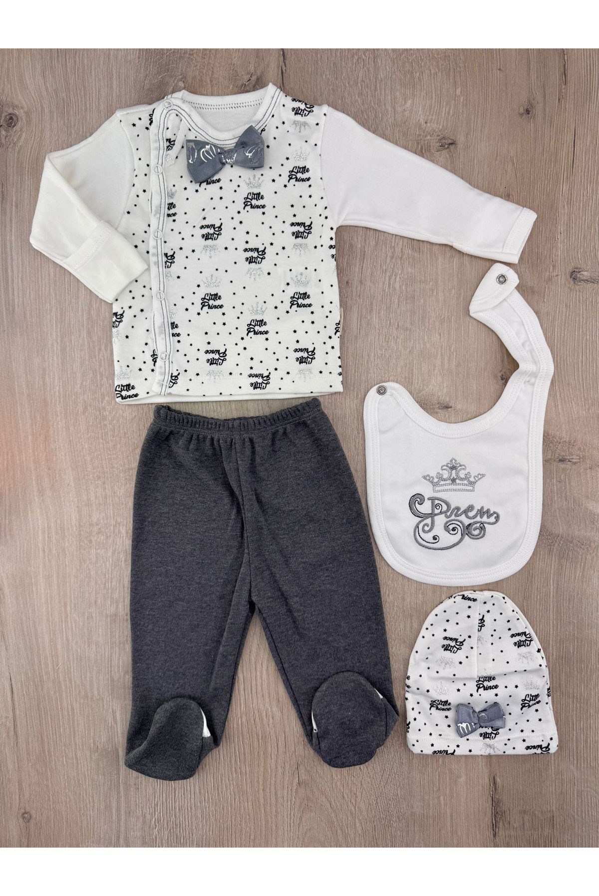 Babyim (0-3 Ay) 902 Prince Desenli Zıbın Takımı
