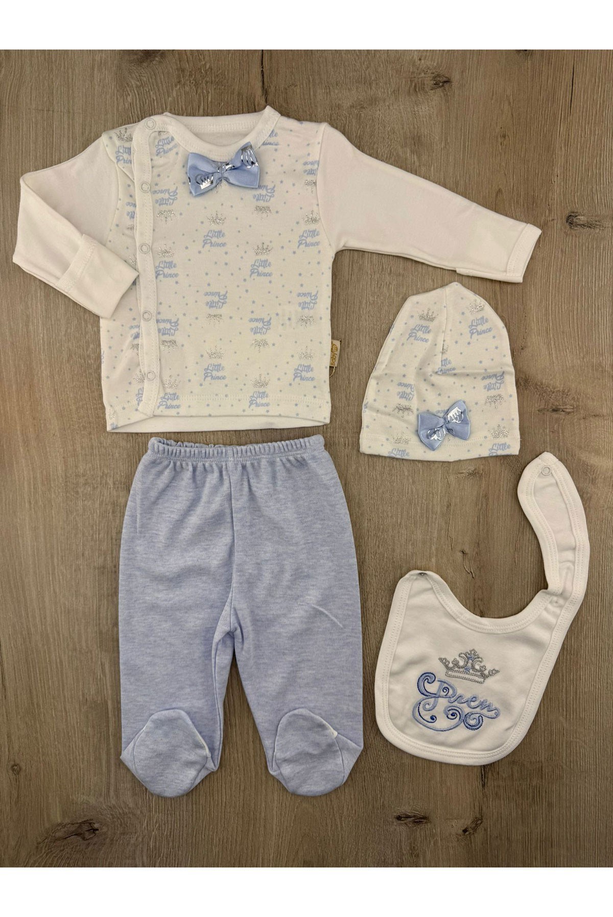 Babyim (0-3 Ay) 902 Prince Desenli Zıbın Takımı