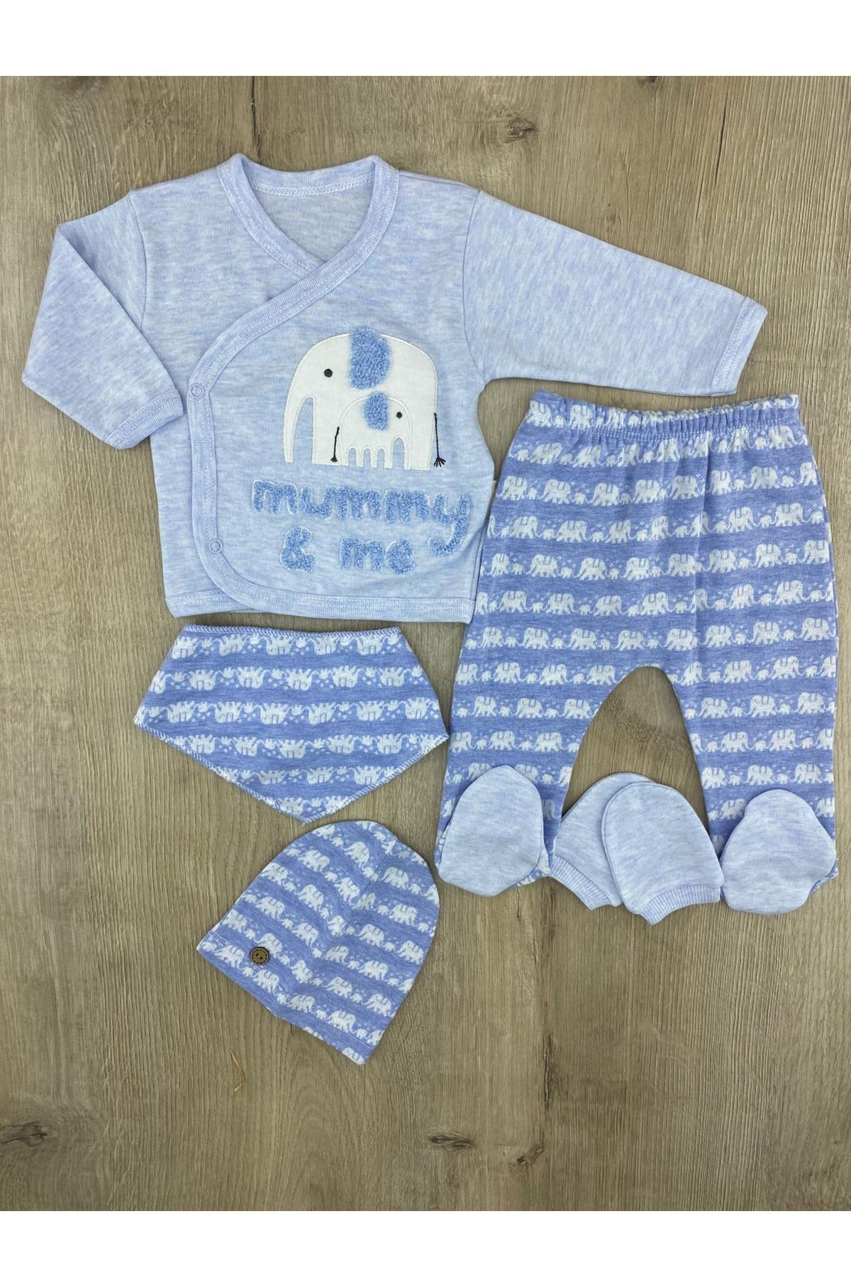 Babyim (0-3 Ay) Mummy&Me Yazılı Zıbın Takımı