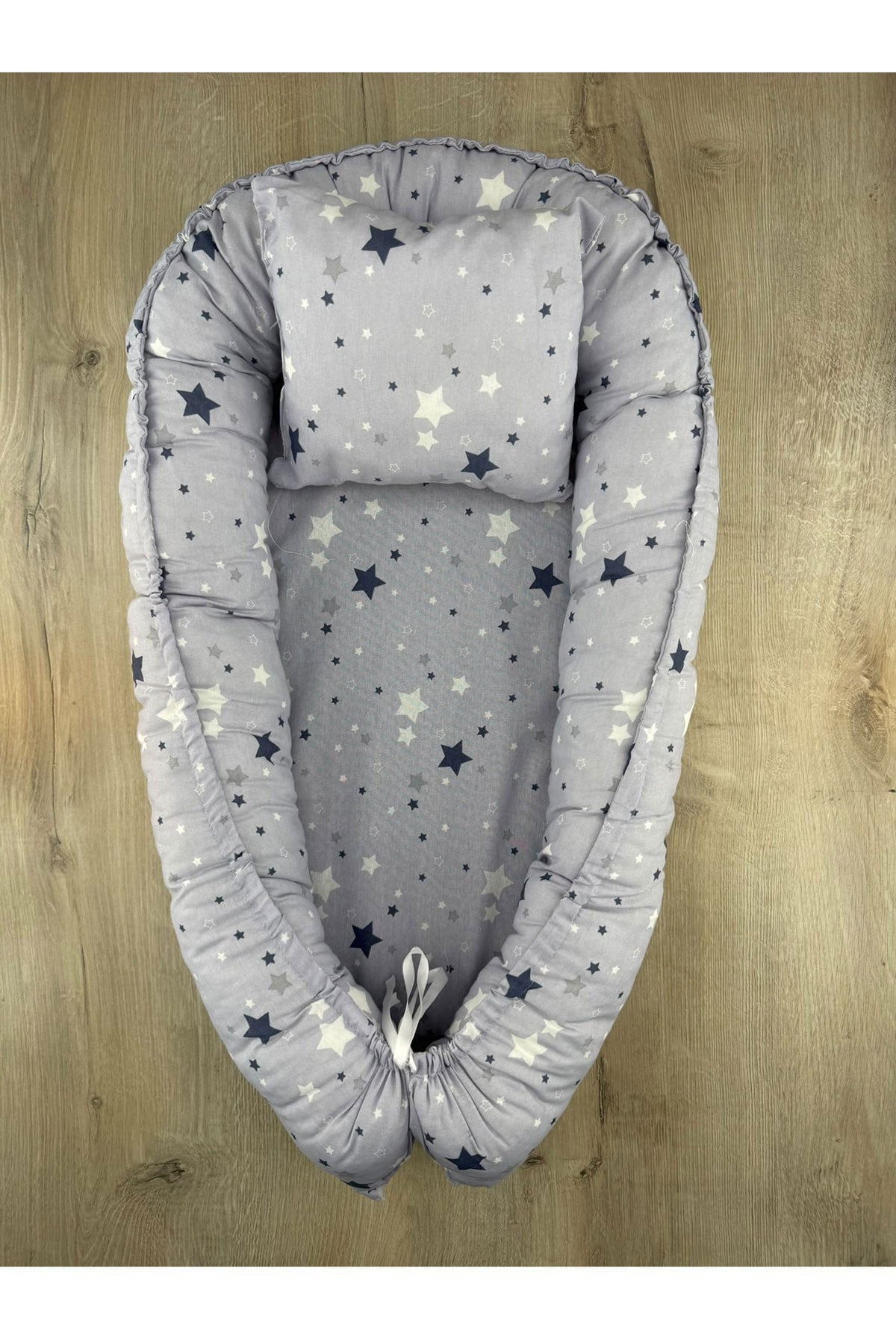 BABYNEST Renkli Yıldız Desenli Bebek Yatağı