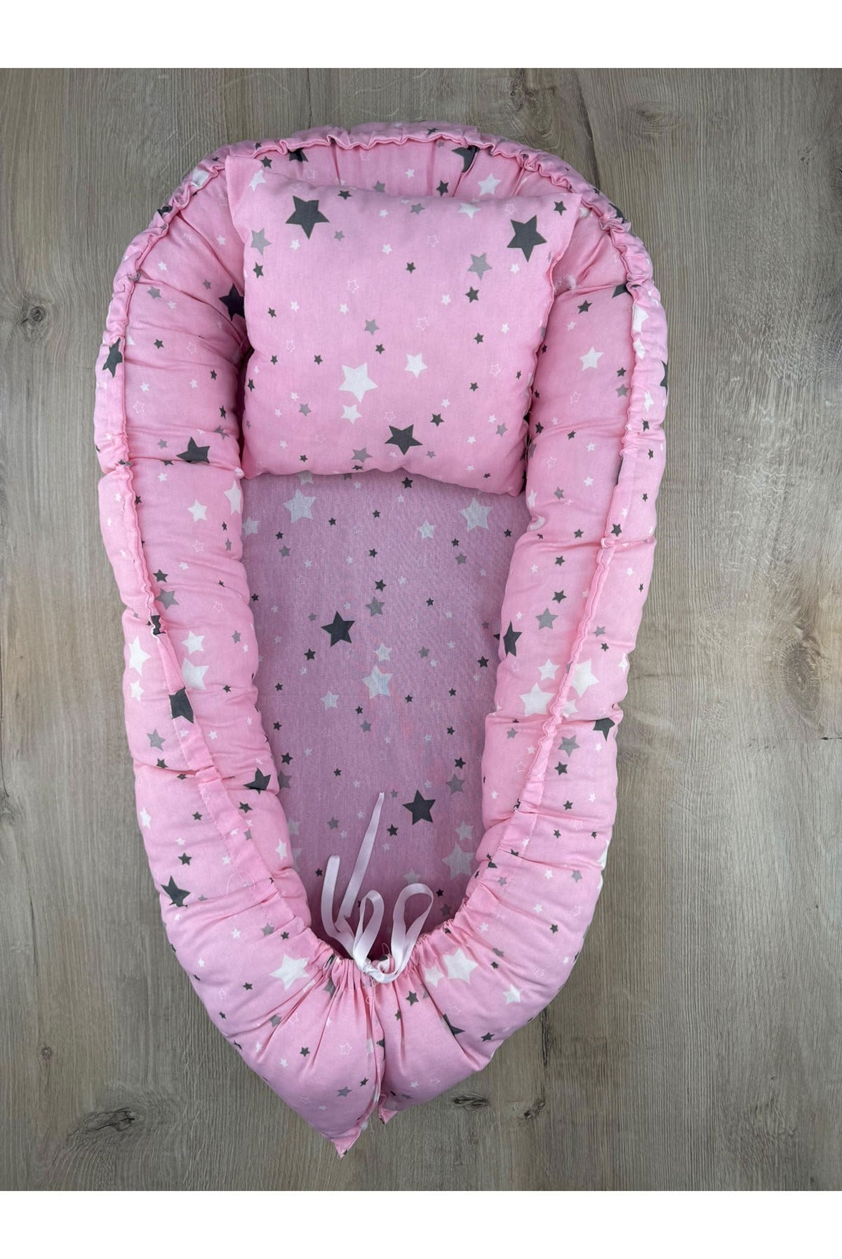 BABYNEST Renkli Yıldız Desenli Bebek Yatağı