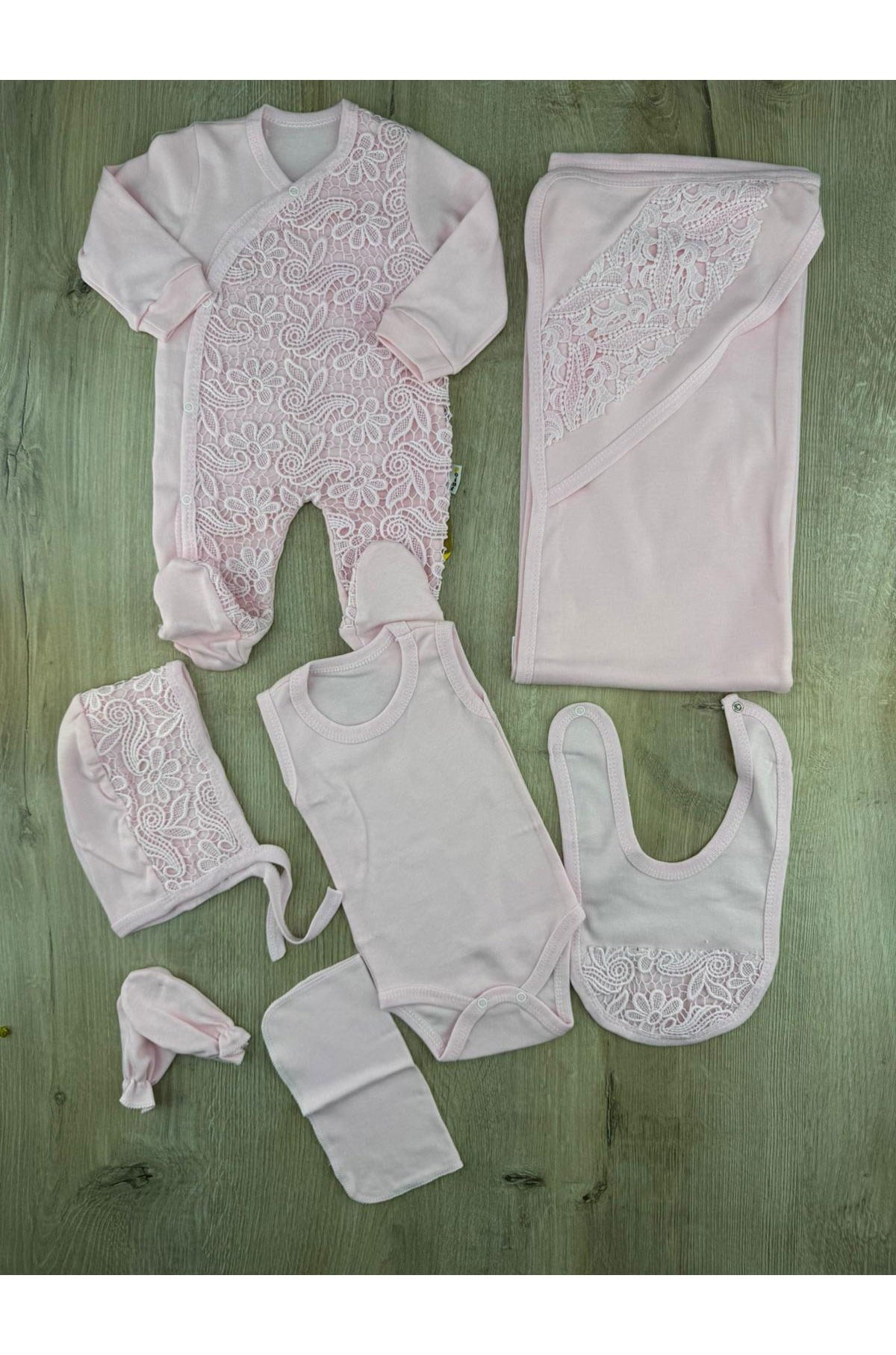 Babypoint Güpürlü Battaniyeli 7Li Set
