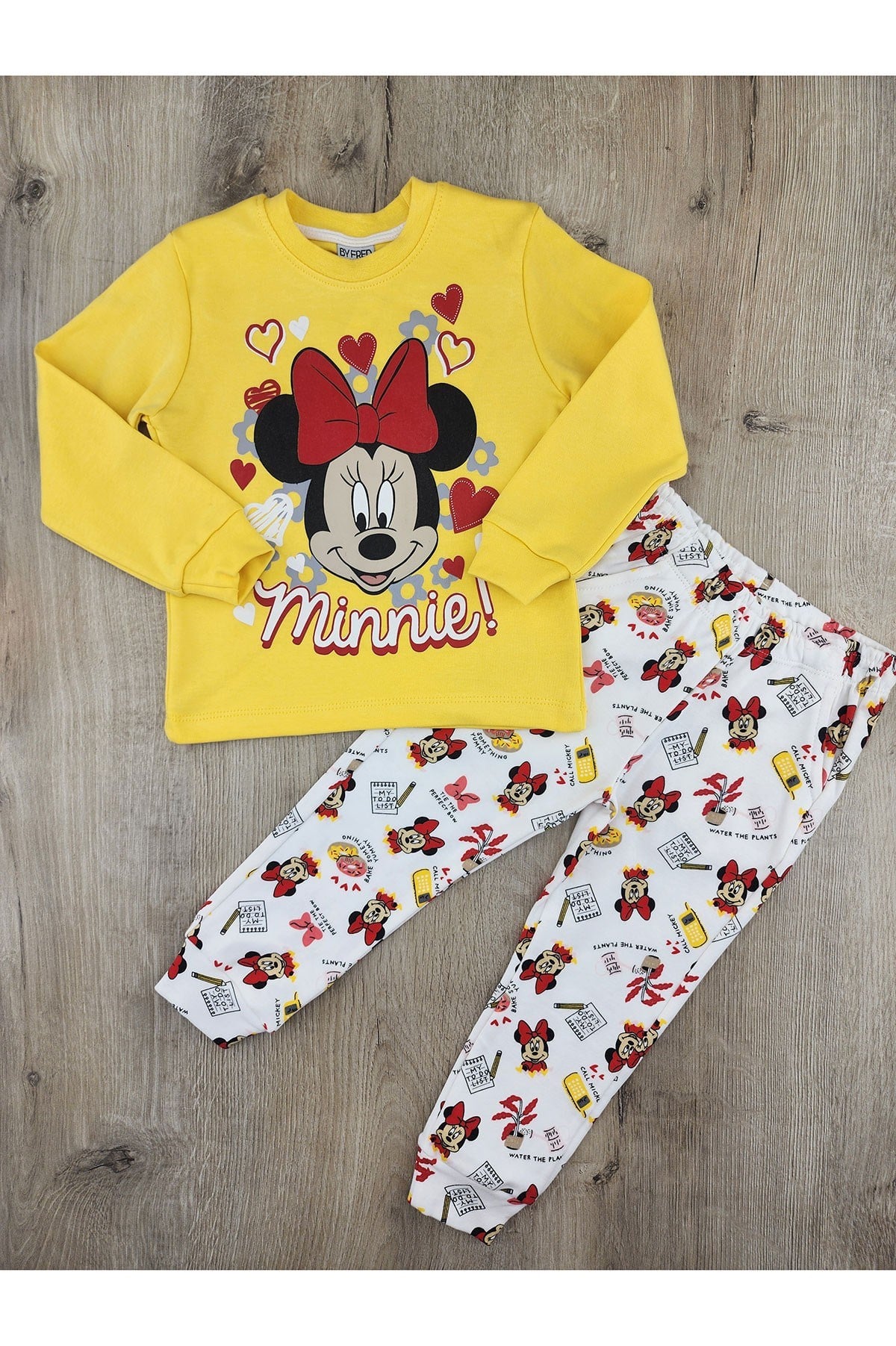 By Fred (3-6 Yaş) Minnie Desenli Pijama Takımı