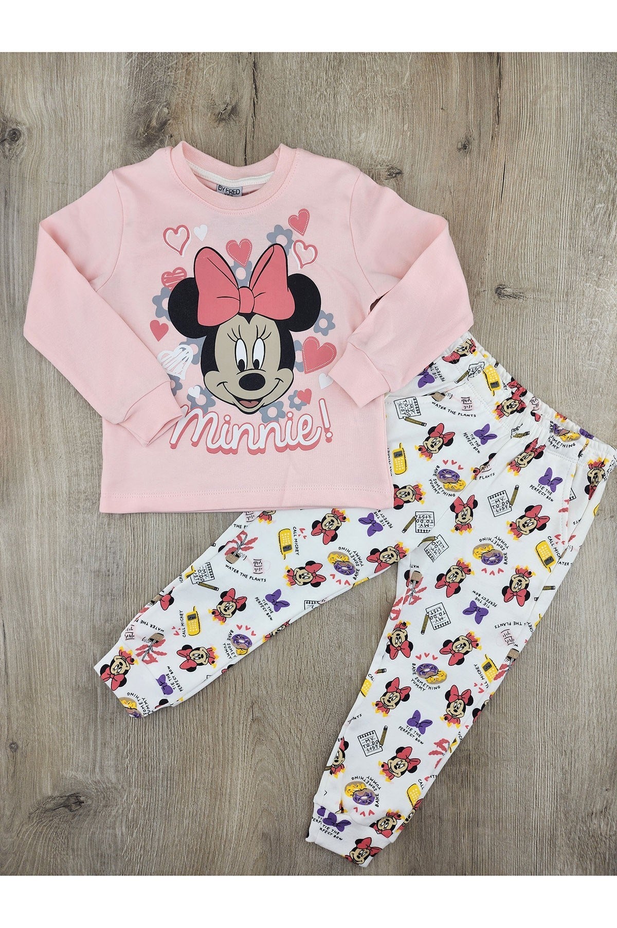 By Fred (3-6 Yaş) Minnie Desenli Pijama Takımı