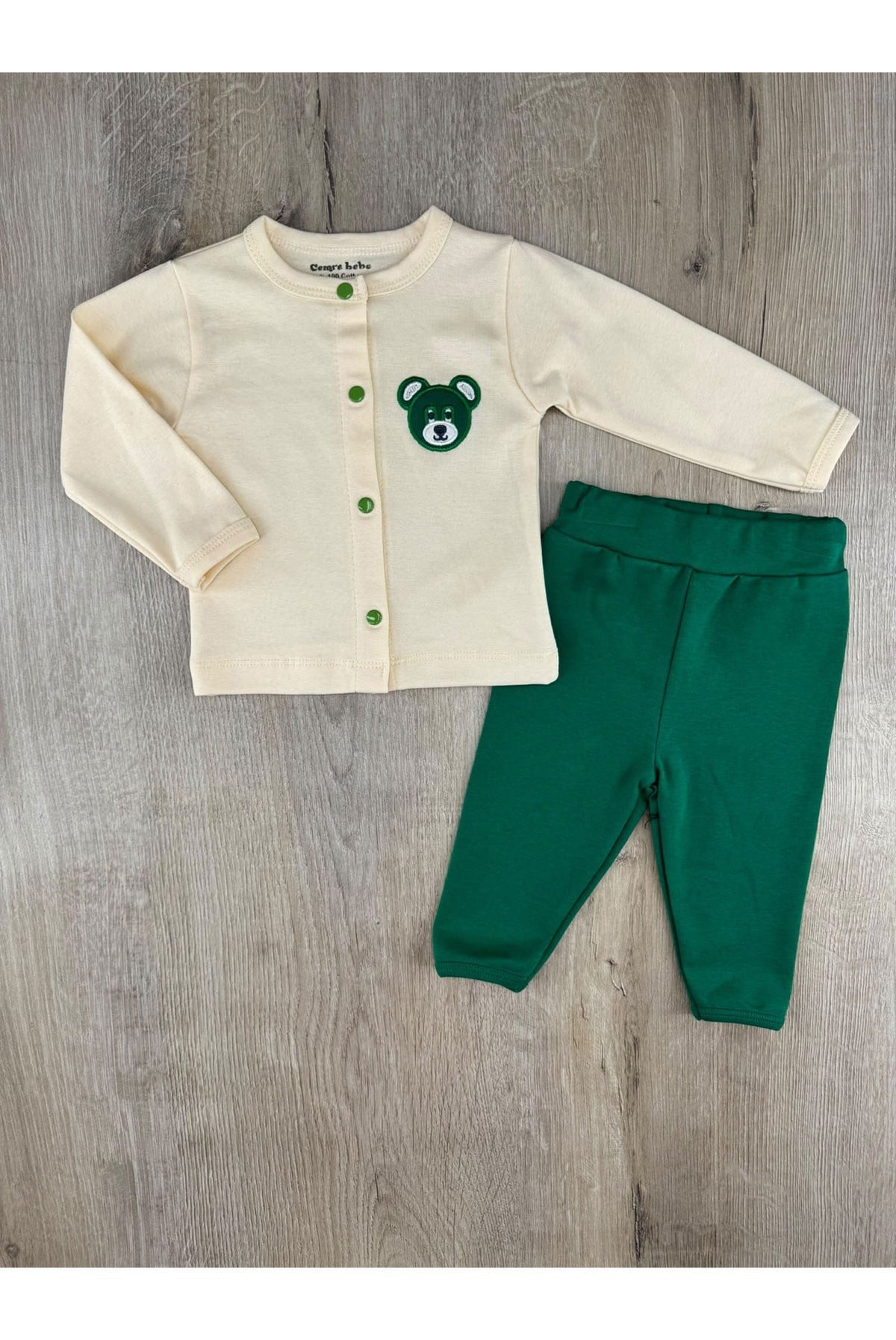 Cemre Bebe (6-24 Ay) Koala Desenli Önden Çıtçıtlı Pijama Takımı