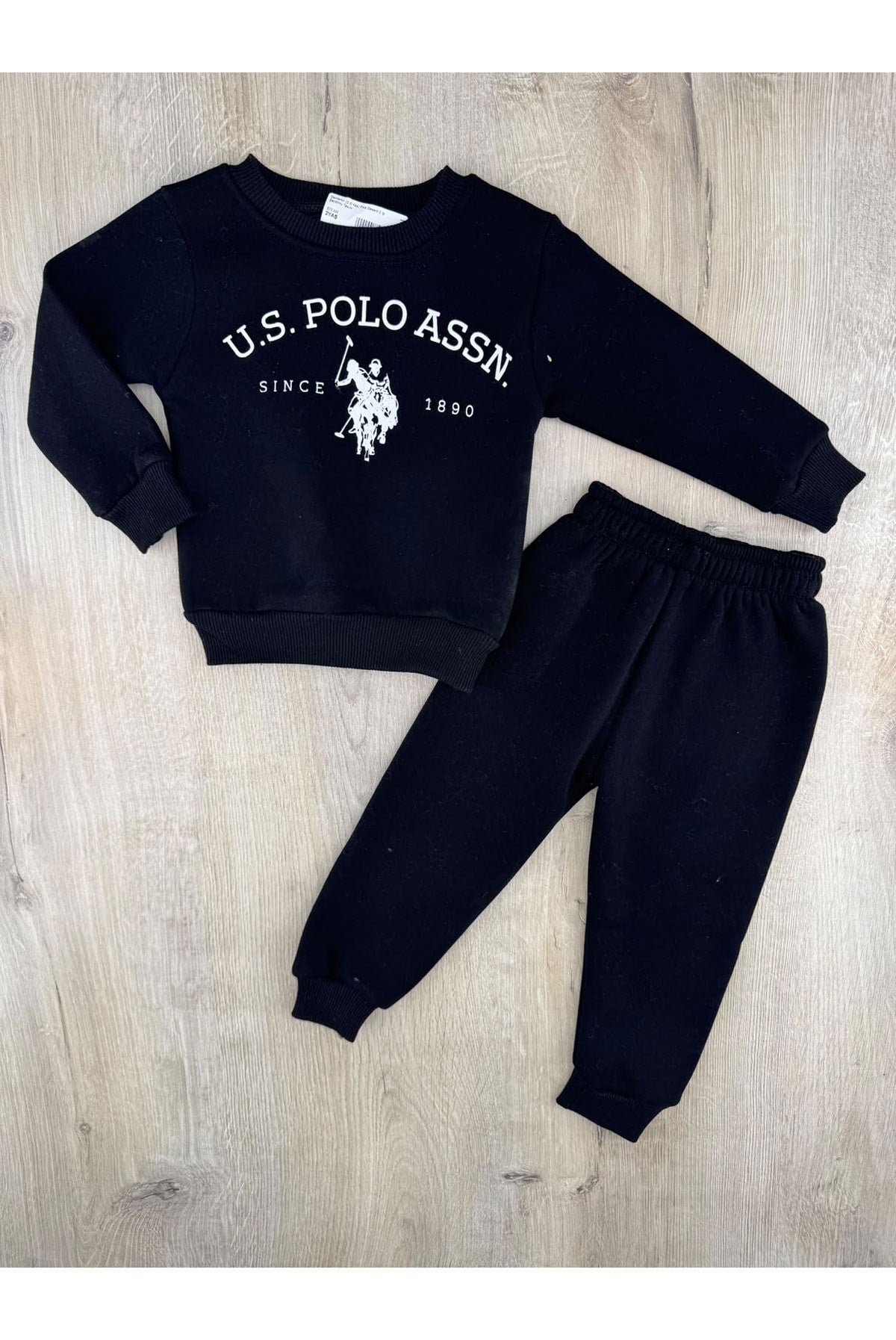 Damlanur (1-5 Yaş) Polo Desenli 3 İp Şardonlu Takım