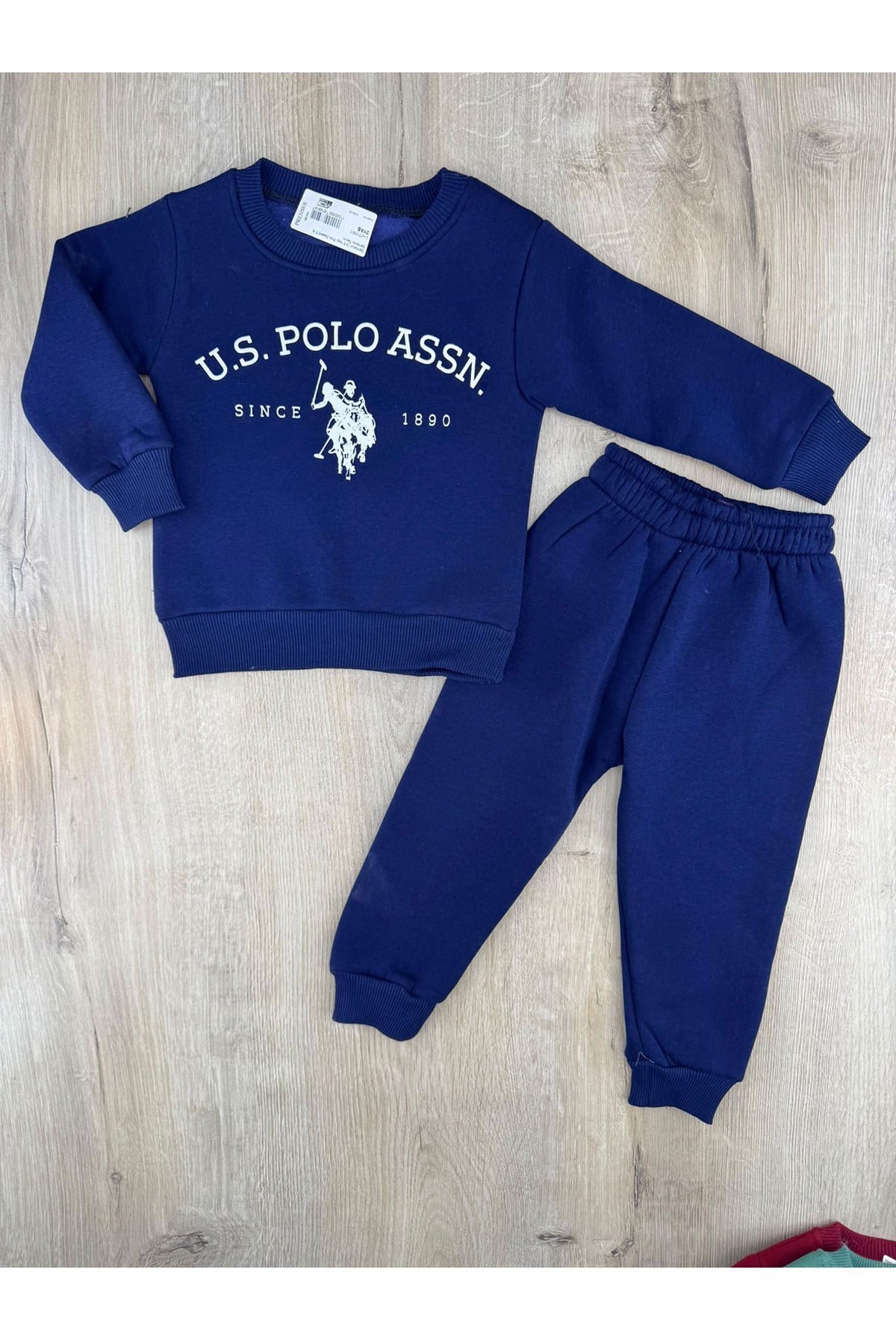 Damlanur (1-5 Yaş) Polo Desenli 3 İp Şardonlu Takım