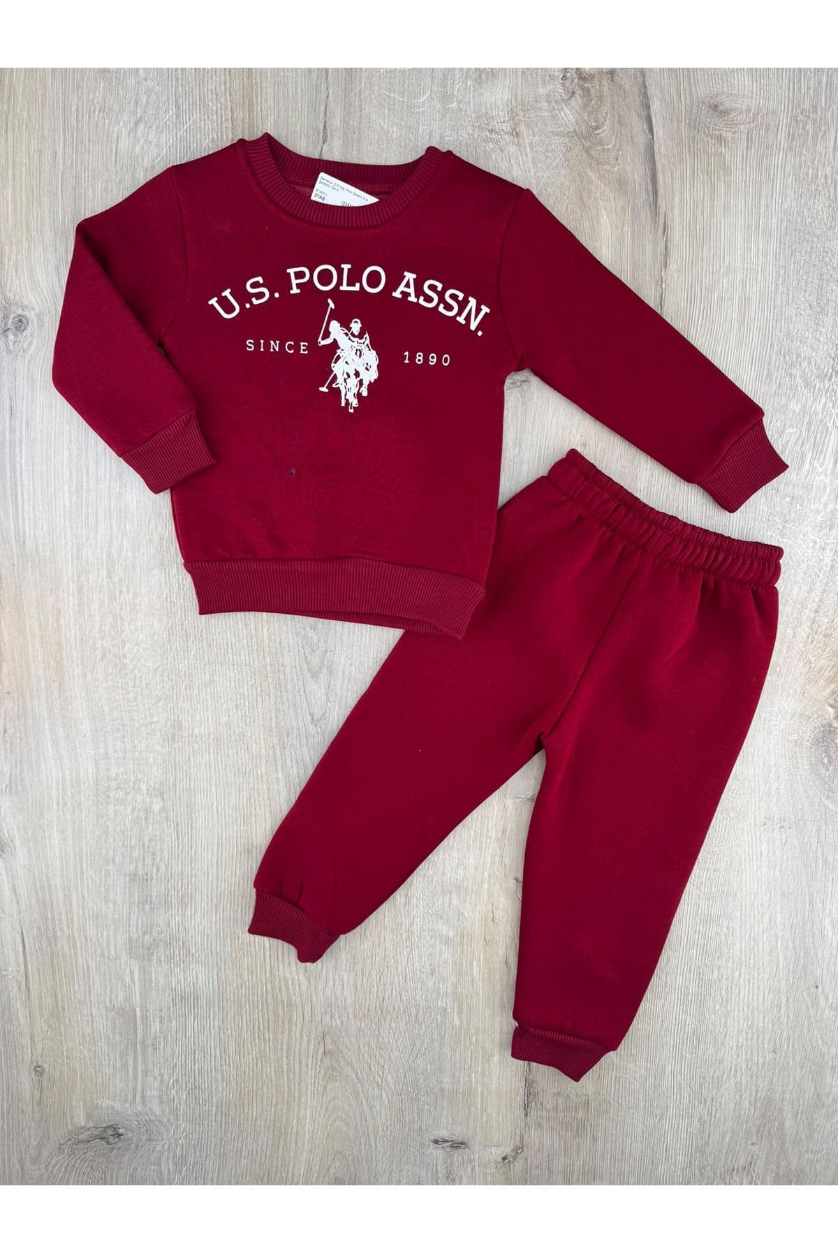 Damlanur (1-5 Yaş) Polo Desenli 3 İp Şardonlu Takım