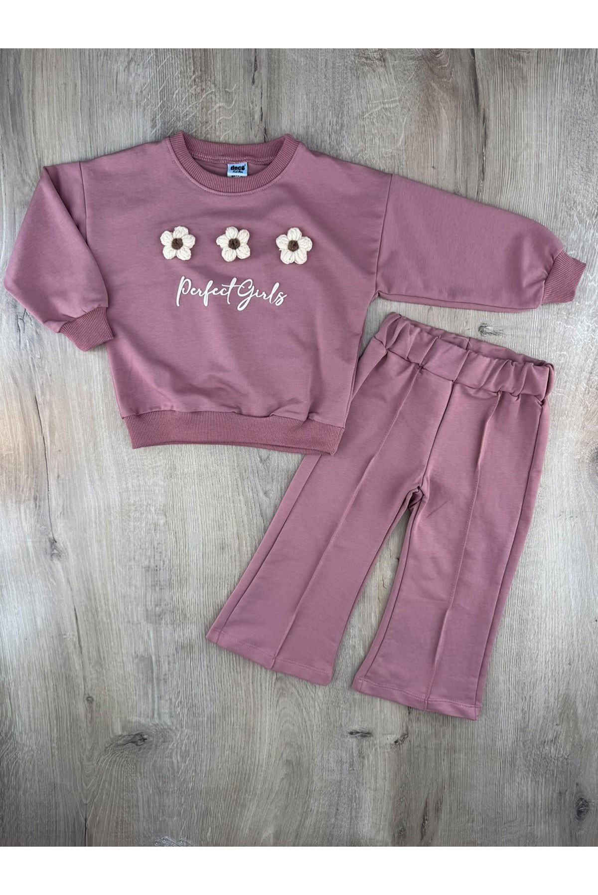 Deco 27715 (2-5 Yaş) 3 Papatya Desenli Mevsimlik Takım