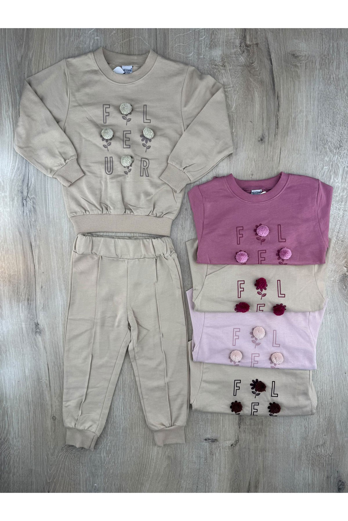 Deco 27943 (2-5 Yaş) Ponponlu Mevsimlik Takım
