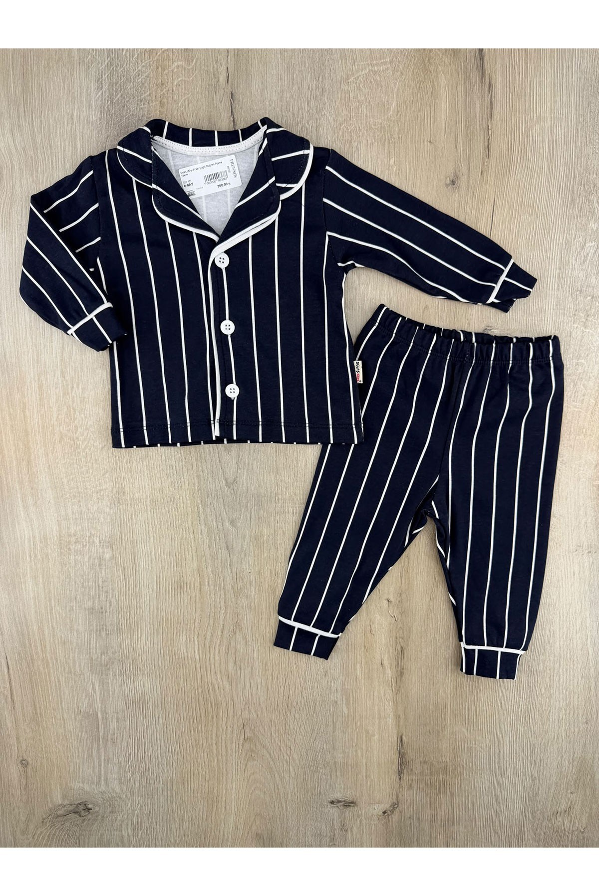 Dolaş (6Ay-6Yaş) Çizgili Düğmeli Pijama Takımı