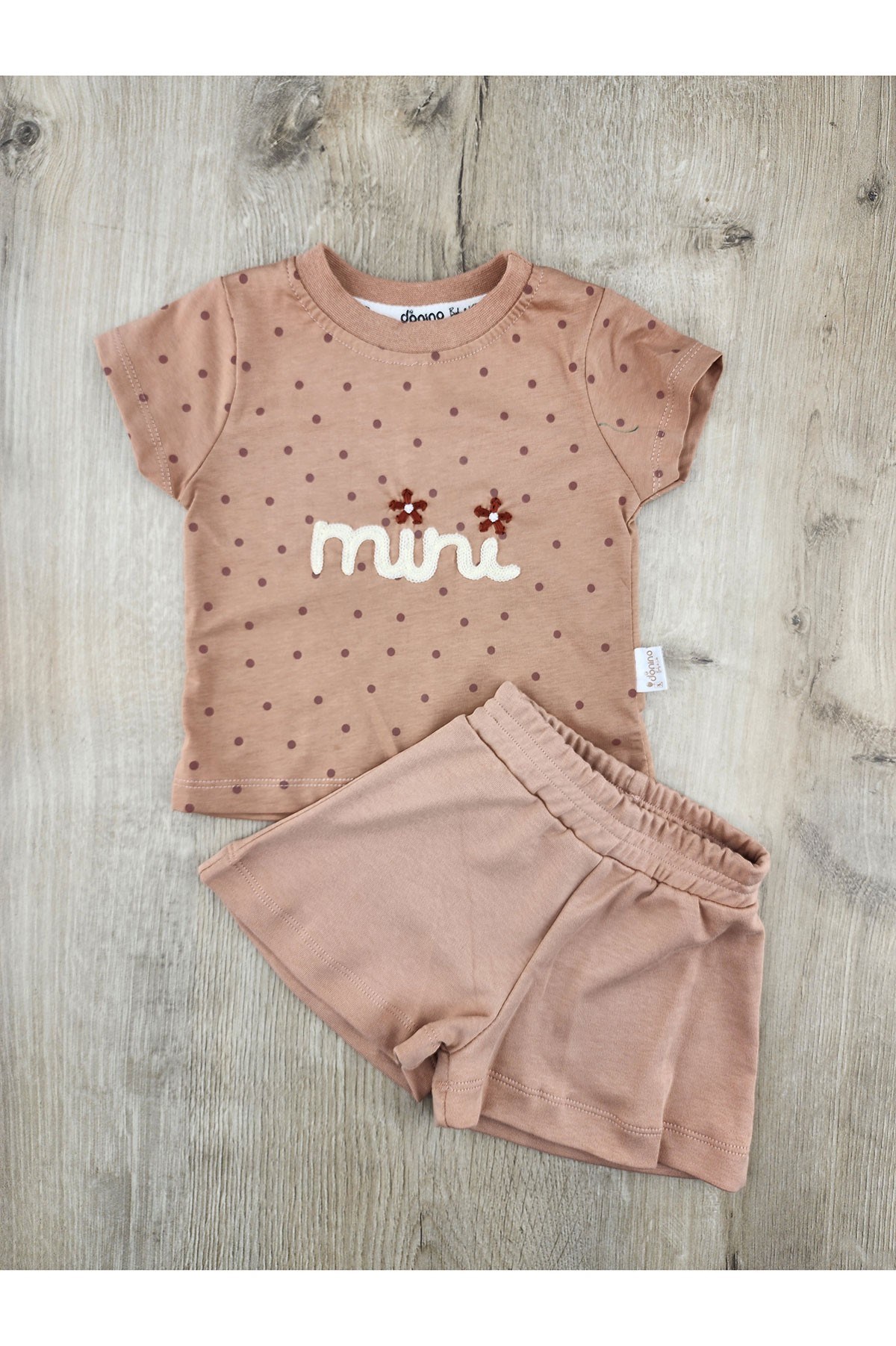 Donino (6-24 Ay) Mini Desenli Şortlu Kız Takım