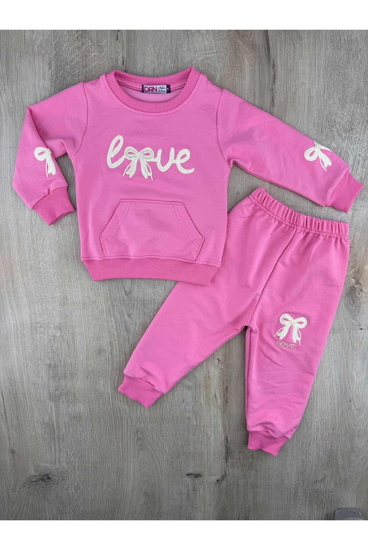 DRN (1-4 Yaş) LOVE  Desenli Mevsimlik Takım