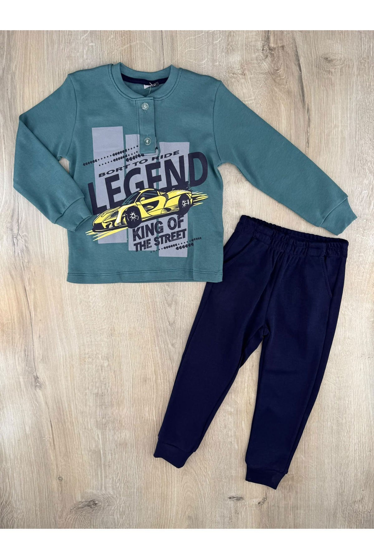 Fred (3-6 Yaş) Legend Araba Desenli Pijama Takımı